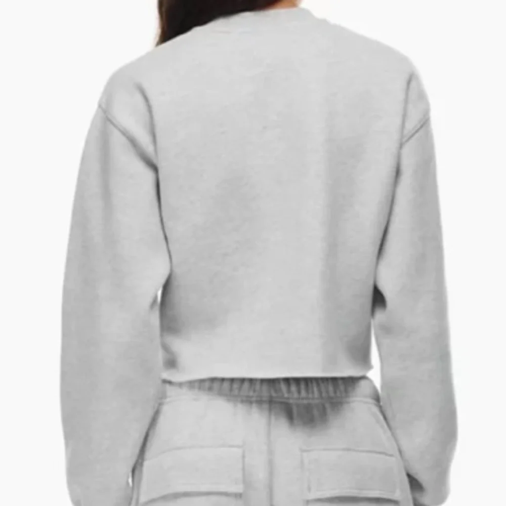 Aritzia Tna Cozy Fleece Perfect Cropped Sweatshirt - Picture 2 of 9